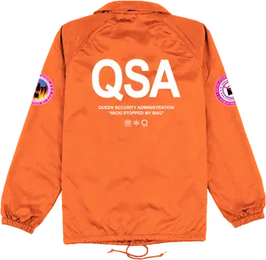Orange Q S A Jacket Nicki Stopped My Bag PNG image