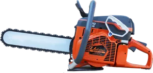 Orange Rescue Chainsaw Isolated PNG image