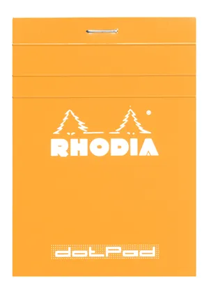 Orange Rhodia Notepad Cover PNG