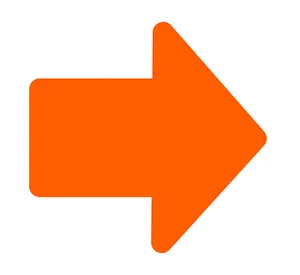 Orange Right Arrow Icon PNG image