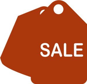 Orange Sale Tag Graphic