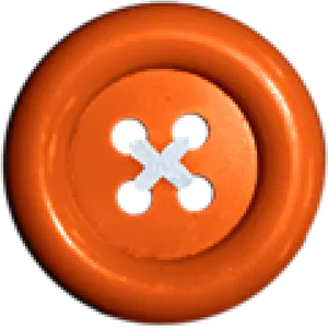 Orange Sewing Button PNG image