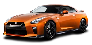 Orange Sports Car G T R PNG