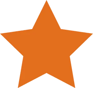 Orange Star Clipart PNG image
