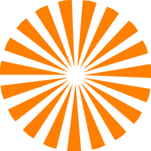 Orange Starburst Pattern