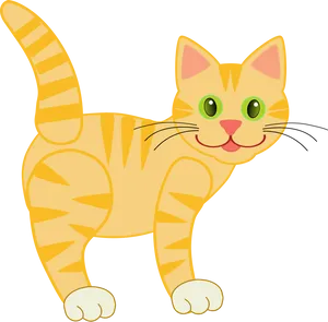 Orange Tabby Cartoon Cat
