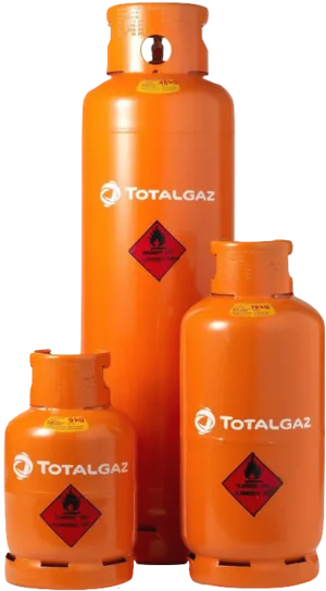 Orange_ Totalgaz_ L P G_ Cylinders PNG