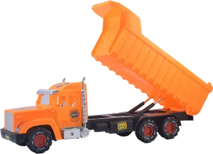 Orange Toy Dump Truck PNG