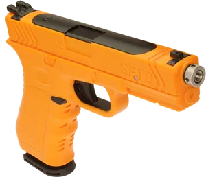 Orange Training Pistol Image PNG image