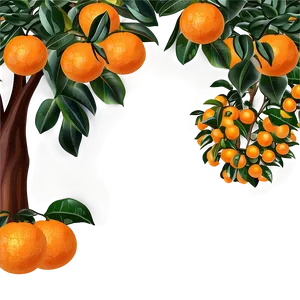 Orange Tree Clipart PNG 06132024