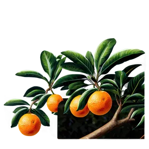 Orange Tree Illustration PNG 06132024 PNG