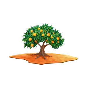 Orange Tree Sunset PNG Xhn7 PNG