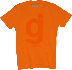 Orange Typography T Shirt Design PNG image