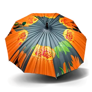 Orange Umbrella PNG 94
