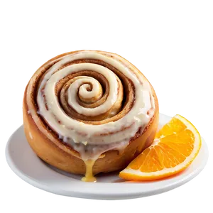 Orange Zest Cinnamon Roll PNG 06122024
