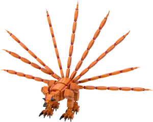 Orange3 D Model Nine Tailed Fox