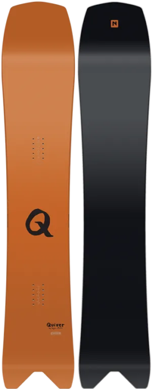 Orangeand Black Snowboard Design