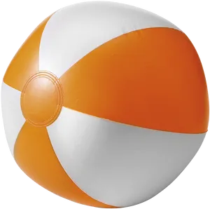 Orangeand White Beach Ball