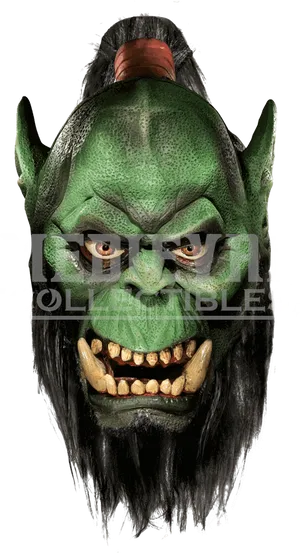 Orc Head Collectible Figurine PNG image