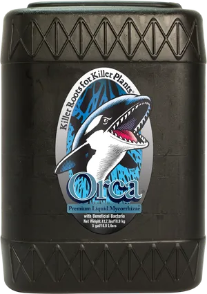 Orca Liquid Mycorrhizae Product Container PNG image