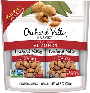 Orchard Valley Harvest Almonds Packaging