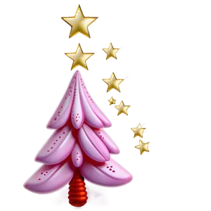 Orchid Pink Christmas Tree Png 06122024 PNG image