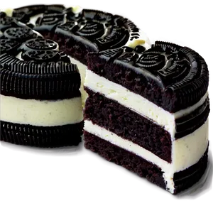 Oreo Cake Slice PNG Kfi12
