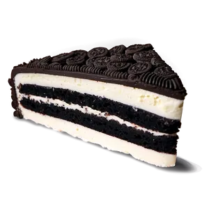 Oreo Cake Slice PNG Wlf