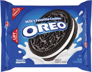 Oreo Cookie Package Blue PNG image