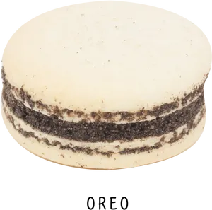 Oreo Flavored Macaron PNG image