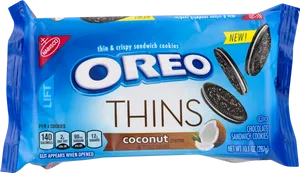 Oreo Thins Coconut Creme Package PNG image