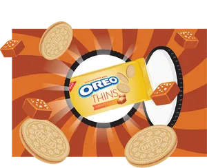 Oreo Thins Salted Caramel Promotion PNG image