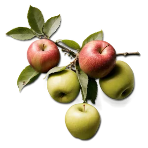 Organic Apple Orchard PNG 06252024
