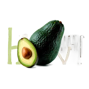 Organic Avocado Half PNG 70 PNG