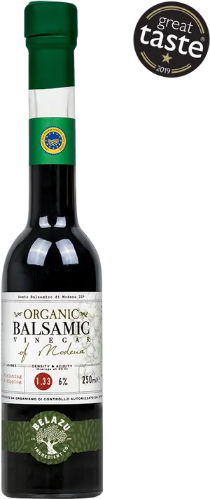 Organic Balsamic Vinegar Bottle