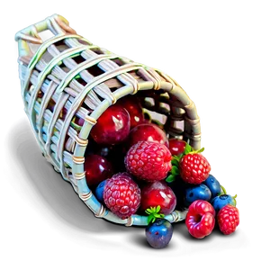 Organic Berries Basket Png 06122024 PNG image