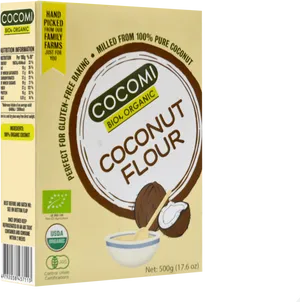 Organic Coconut Flour Package PNG image