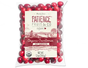 Organic Cranberries Packaging Design PNG