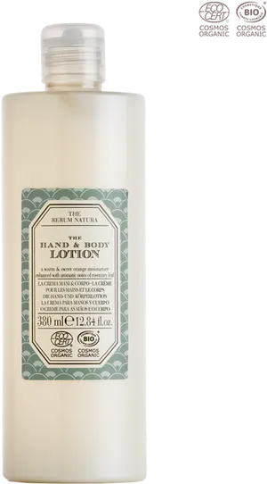 Organic Hand Body Lotion Plastic Bottle PNG