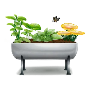 Organic Herb Garden Png Rpm PNG image