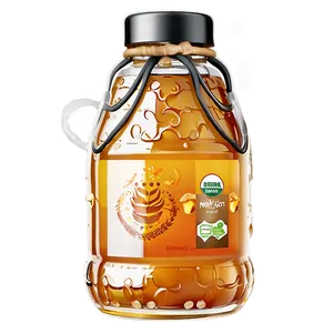 Organic Honey Jar Png Jav PNG image