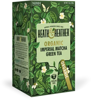 Organic Imperial Matcha Green Tea Package PNG image