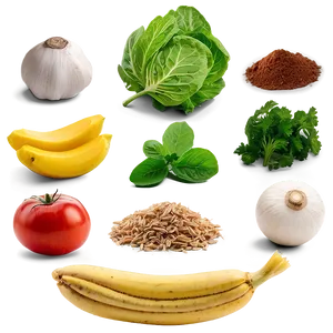 Organic Ingredients Selection PNG Typ