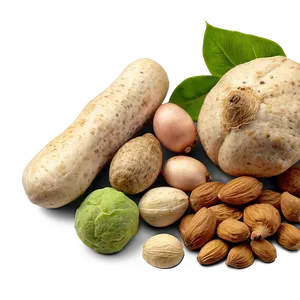 Organic Ingredients Selection PNG Ykv80