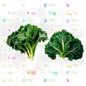 Organic Kale Leaves Bundle Png Pqd PNG image