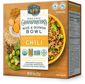 Organic Korean Style Chili Rice Quinoa Bowl PNG image