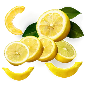 Organic Lemon Slices PNG Tsn12