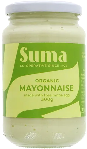 Organic Mayonnaise Jar300g Suma PNG image