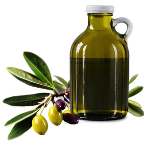 Organic Olive Oil Bottle PNG 89