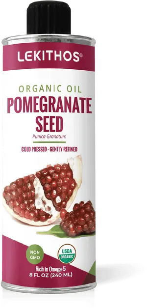 Organic Pomegranate Seed Oil Product PNG image